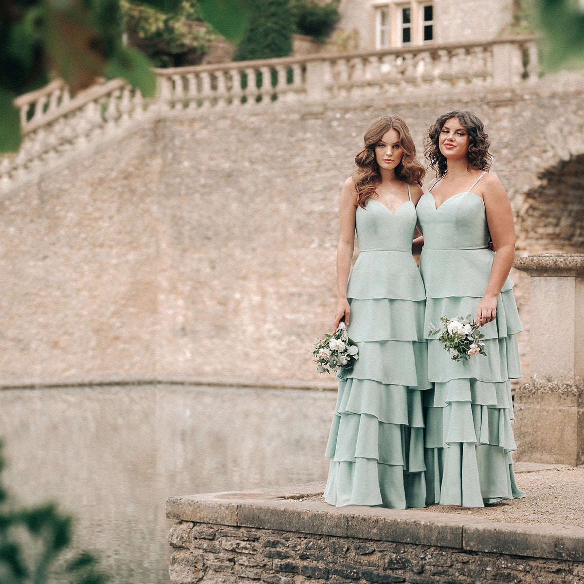 unexpected bridesmaid dresses Duntery Cap Sleves Floor-Length Chiffon Bridesmaid Dress, Terracotta
