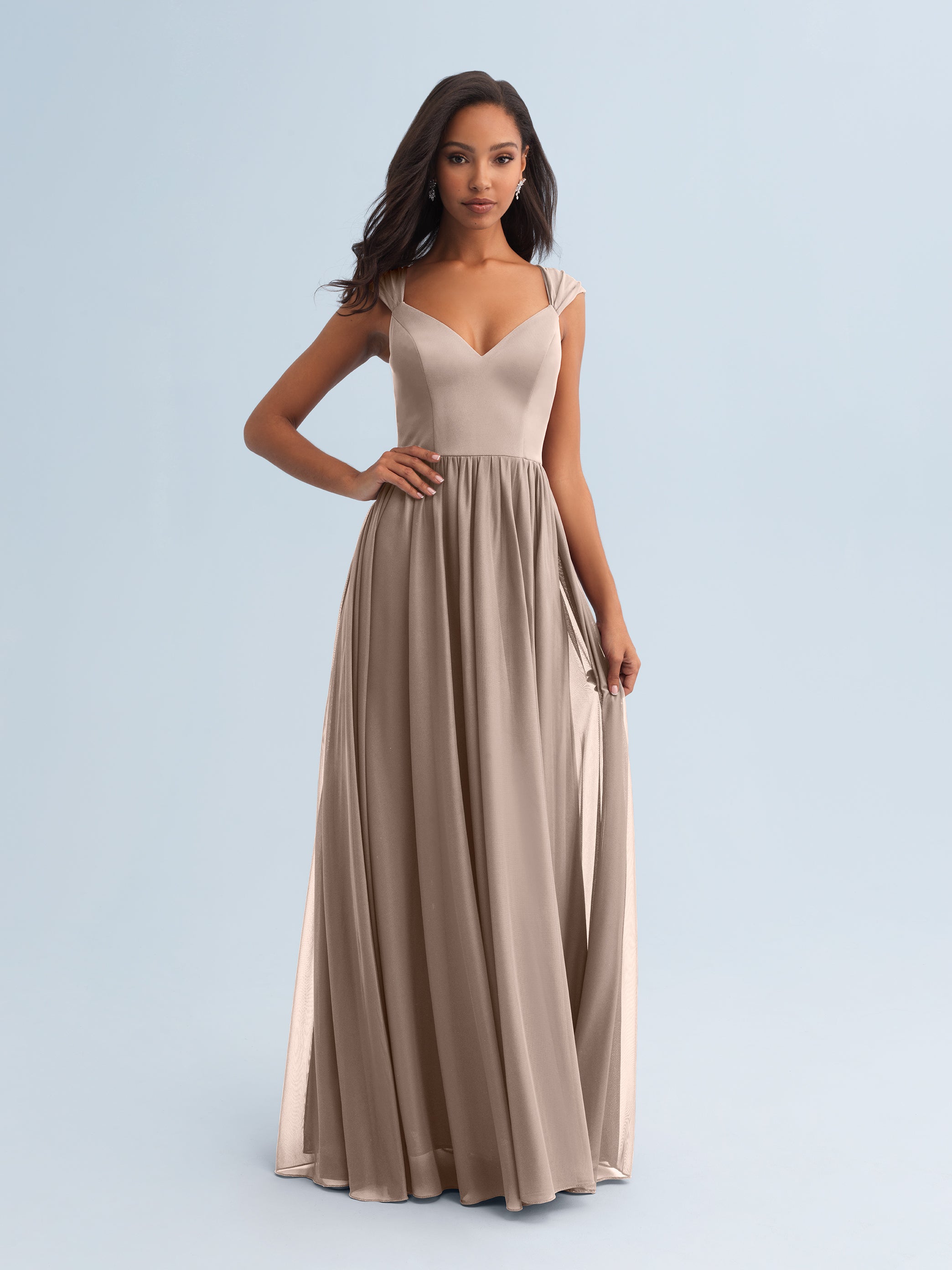 latte bridesmaid dresses Princess Snow White