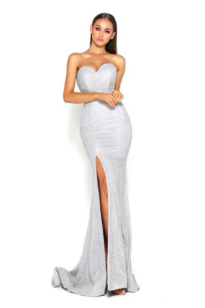 TYRA GOWN SILVER