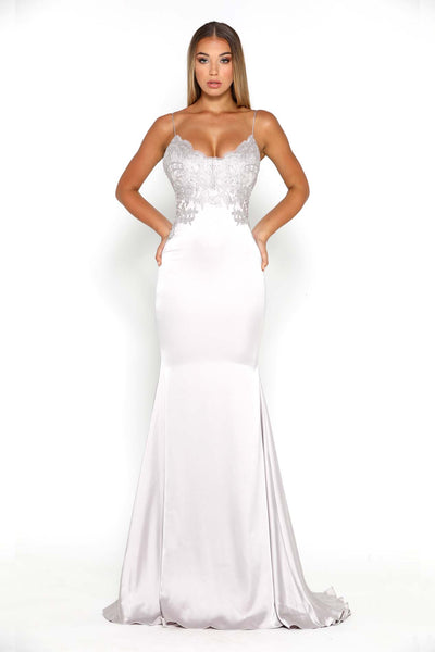 VALENTINA GOWN SILVER