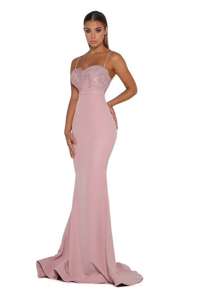 BRIAR ROSE NO LACE TRAIN BLUSH