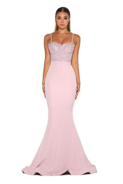 FROZEN GOWN NO LACE TRAIN MAUVE