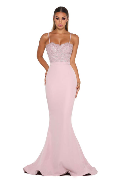 FROZEN GOWN NO LACE TRAIN MAUVE
