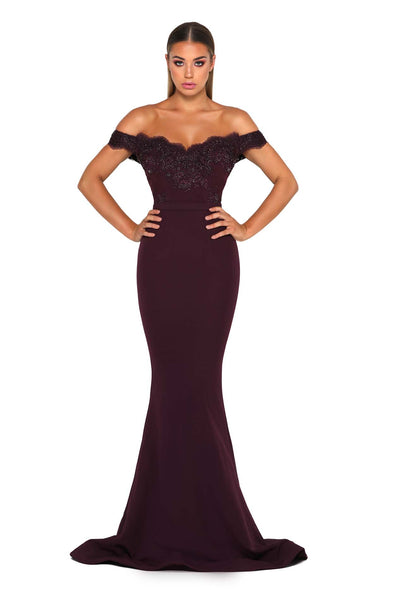 SIENNA GOWN PLUM